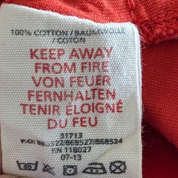 Mini Boden Red Ruffle Long Sleeve Shirt 2T 3T - Picture 6 of 6